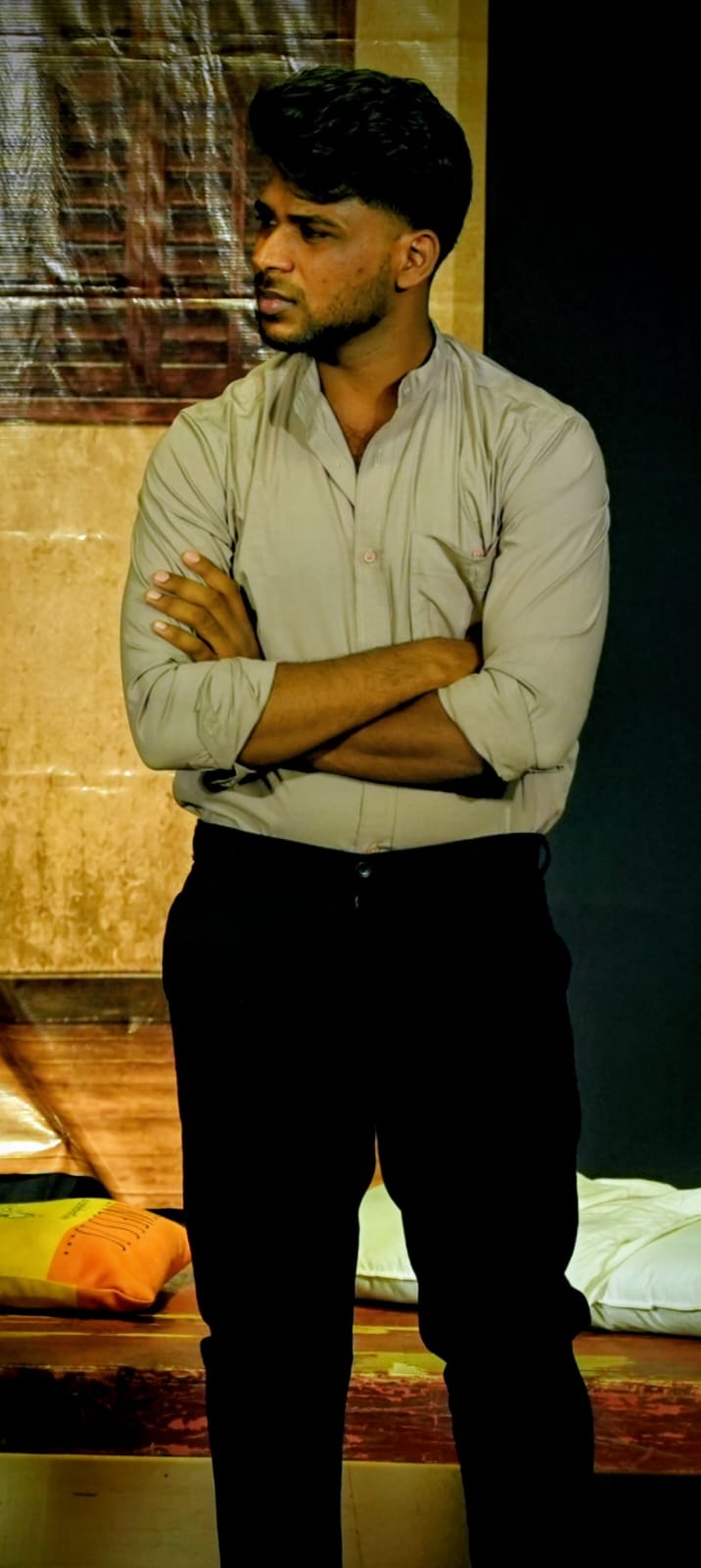 Waiter on stage